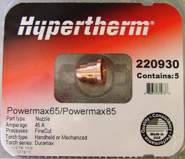 HYPERTHERM-45a DURAMAX LK/RT NOZZLE