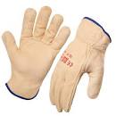 LINCOLN WELDING GLOVE LEATHER-BLUE CUFF