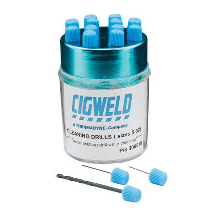 CIGWELD - Cleaning Drills Set, Cutting Nozzle Sizes  6 to 32