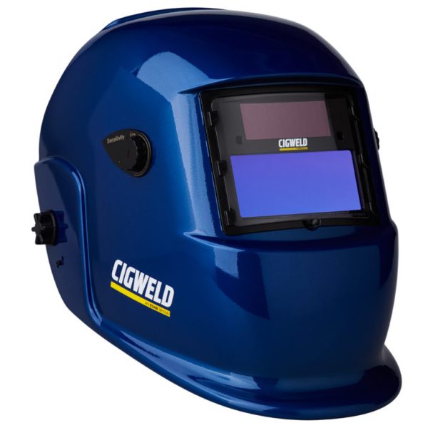 CIGWELD - WeldSkill Auto-Darkening Welding Helmet Variable Shade 9-13 Blue