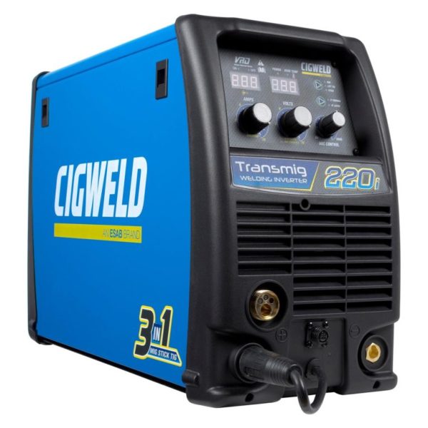 CIGWELD - Transmig 220i Plant, 10-220A, MIG, TIG, Stick, 240V/15A