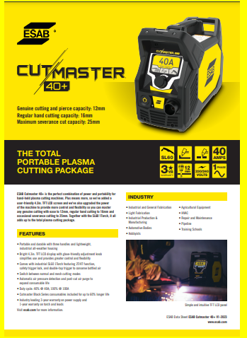 ESAB CUTMASTER 40+