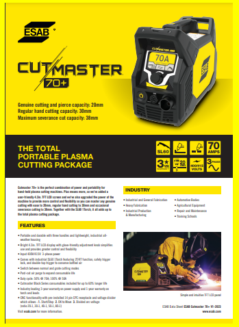 ESAB CUTMASTER 70+