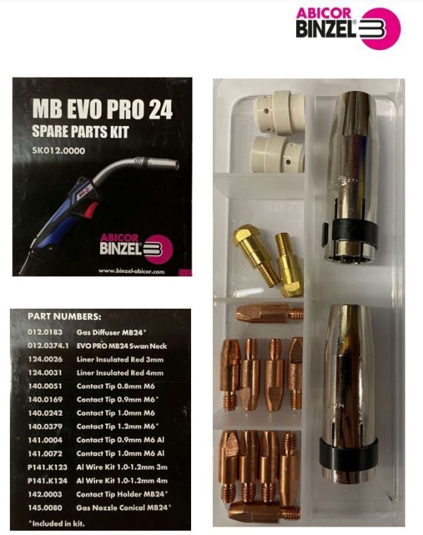 BINZEL MIG TORCH Spare Parts Kit EVO PRO MB24-SK012.0000