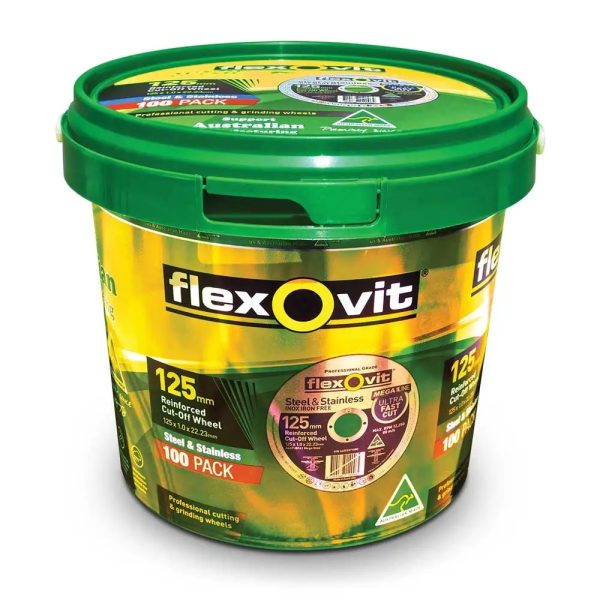 FLEXOVIT 125 X 1.0MM STEEL & STAINLESS CUT OFF DISC