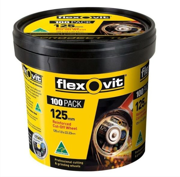 FLEXOVIT INOX CUT OFF WHEELS 125mm-100 Discs